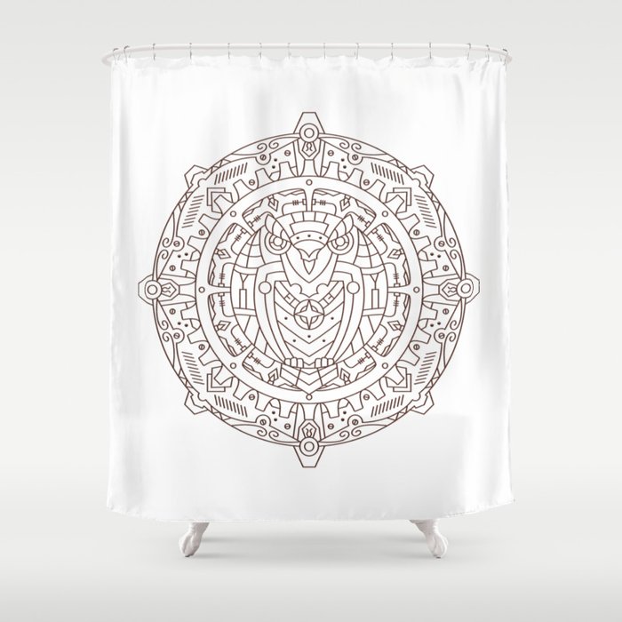 Steampunk Owl Mandala Shower Curtain By Almanachmunich Society6