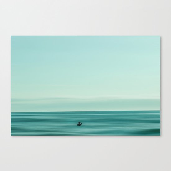 Man in the sea Canvas Print