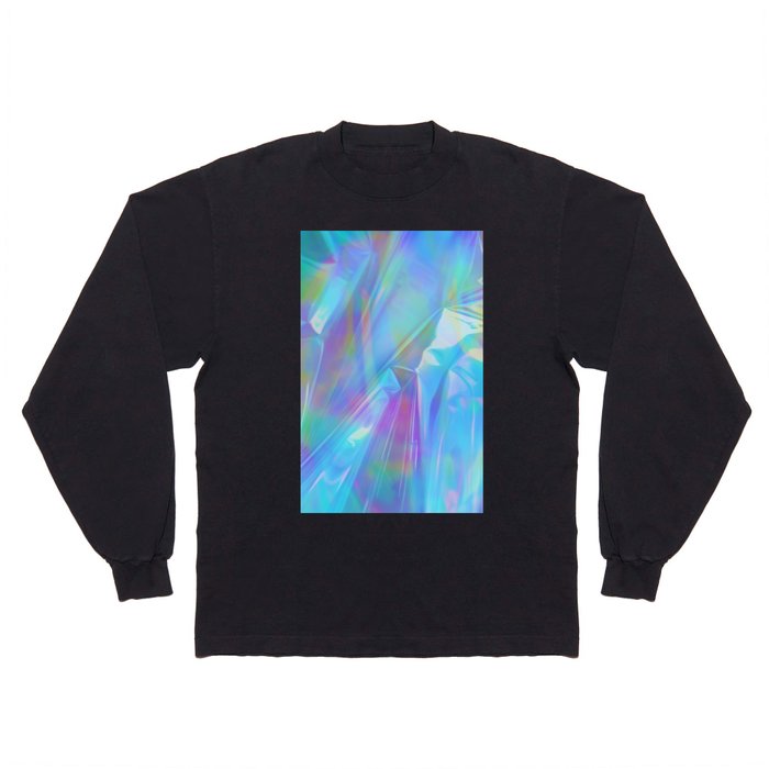 Aesthetic Y2K 2000s Retro Abstract Colorful Trippy Design Long Sleeve T Shirt