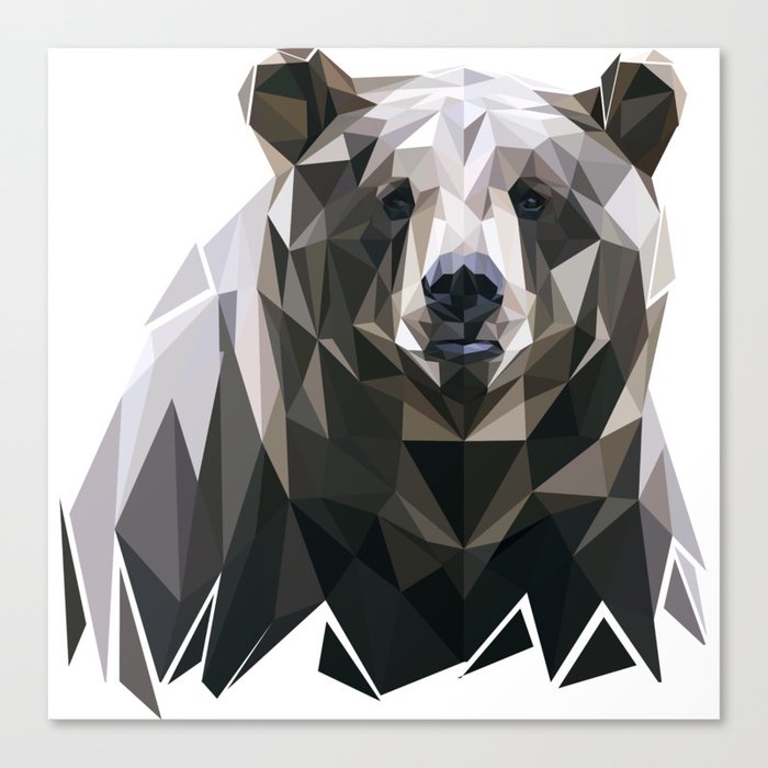 Bear Pop art Canvas Print