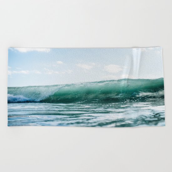 The Ocean Calms My Restless Soul Beach Towel