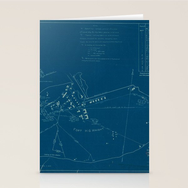 Bearings of all trenches taken from Signal Corps blueprint of Fort H. G