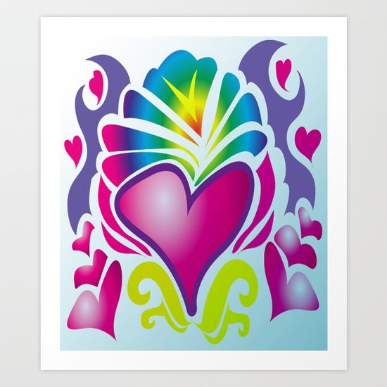 heart of soul Art Print