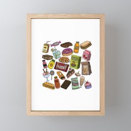 Food Doodles Framed Mini Art Print