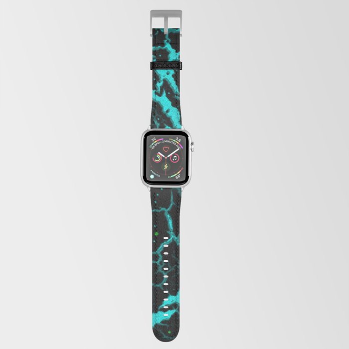 Cracked Space Lava - Red/Cyan Apple Watch Band