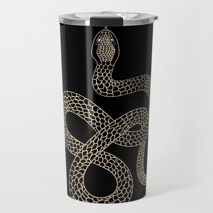 Vintage line snake Travel Mug