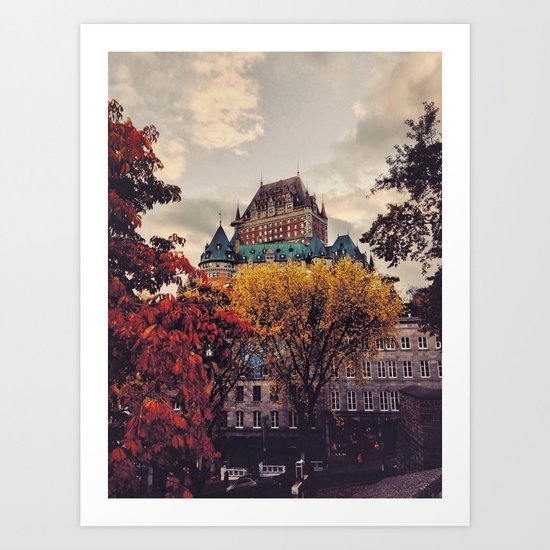 Fall Chateau Art Print