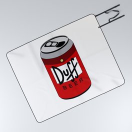 Duff Beer Can Picnic Blanket