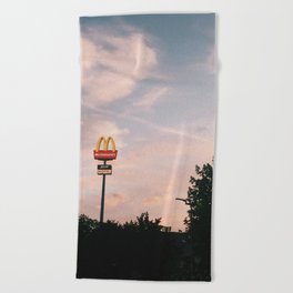 the golden arches Beach Towel