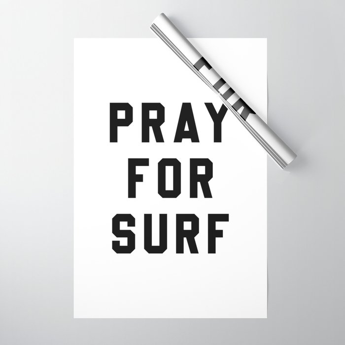 Pray For Surf  Wrapping Paper