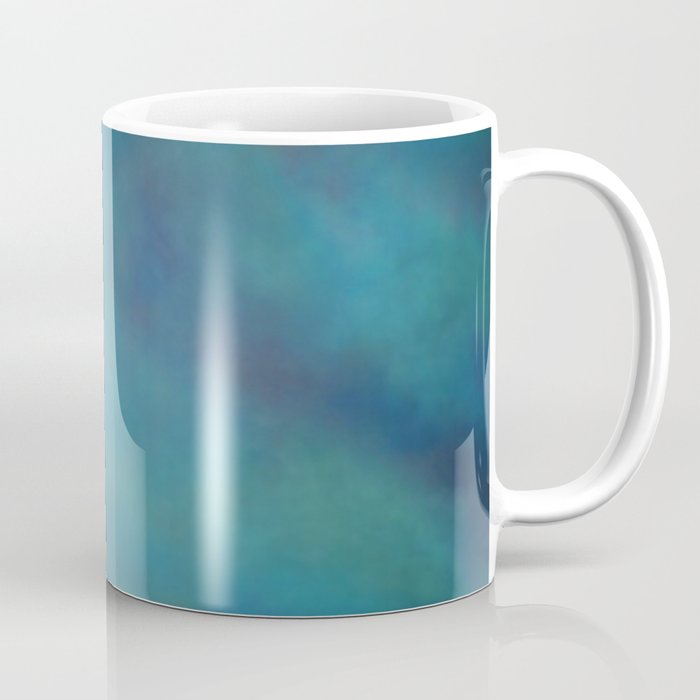 Abstract Soft Watercolor Gradient Ombre Blend 14 Teal Purple And Black Coffee Mug By Pipafineart