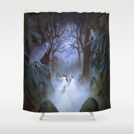 Dance of the Midnight Witches Shower Curtain