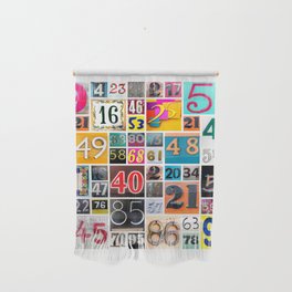 Singapore Found Numbers Wall Hanging