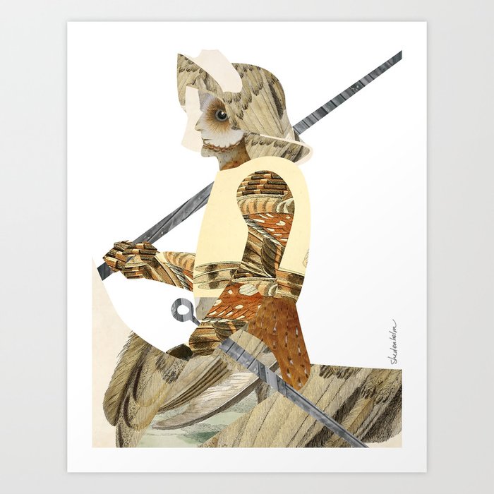 The Knight (Part of the Fantasy Series) Art Print