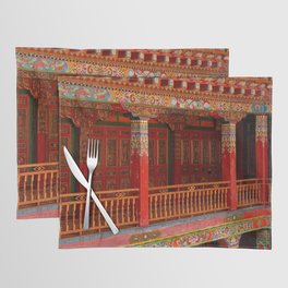 China Photography - Beautiful Red Architecture In China Placemat