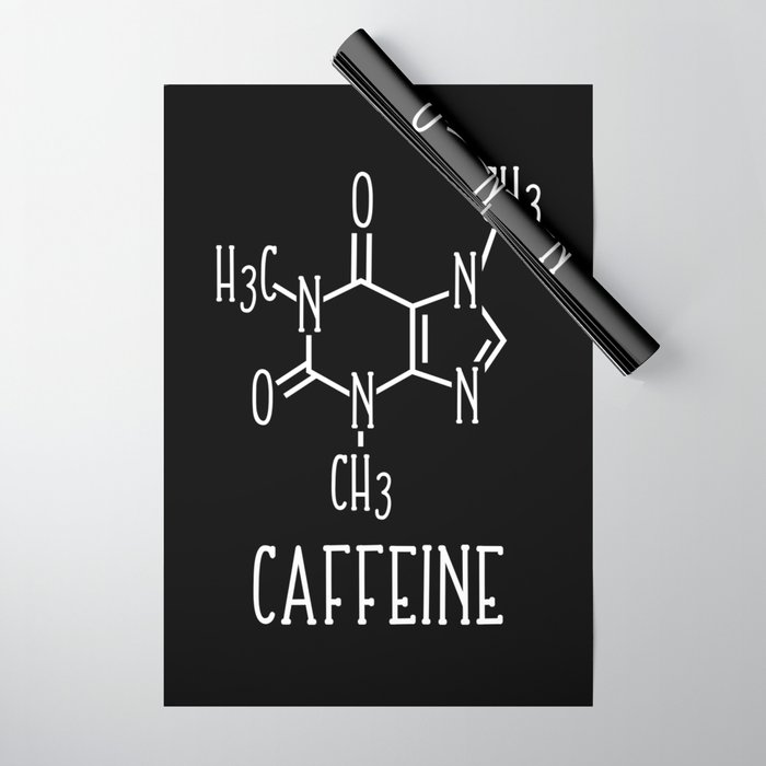 Caffeine Molecular Structure Chemistry Wrapping Paper
