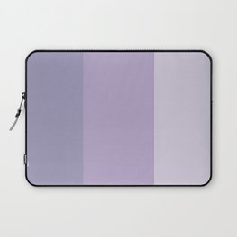 Pastel lavender purple solid color stripes pattern Laptop Sleeve