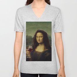 Drunk Lisa V Neck T Shirt