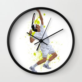 Roger Federer Wall Clock