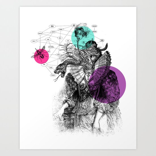 Le rêve de Madame K. Art Print