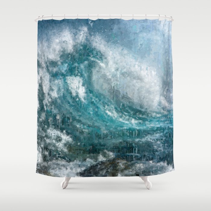 Epic Surf Impressionism Wall Art Print Ocean Modern Epic Surf Impressionism Wall Art Print Ocean Modern Beach Decor