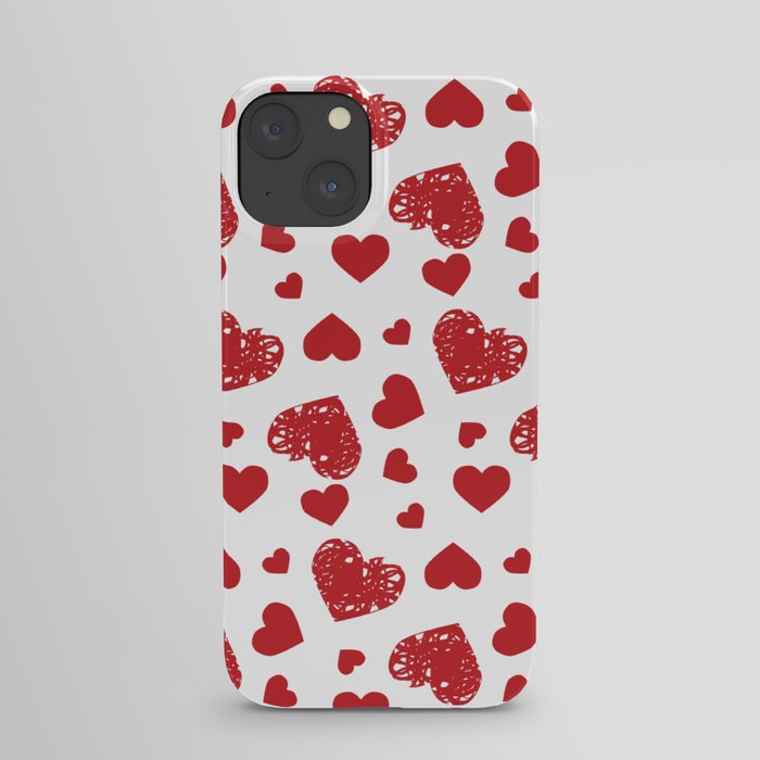 Heart Pattern Love Red Heart For Valentine's Day iPhone Case