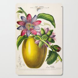 Passionflower and passionfruit from "Flore d’Amérique" by Étienne Denisse, 1840s Cutting Board