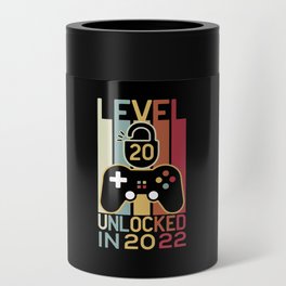 Level 20 unlocked in 2022 gamer 20th birthday gift Can Cooler