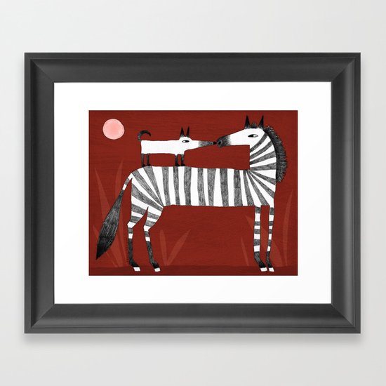 PINK MOON Framed Art Print
