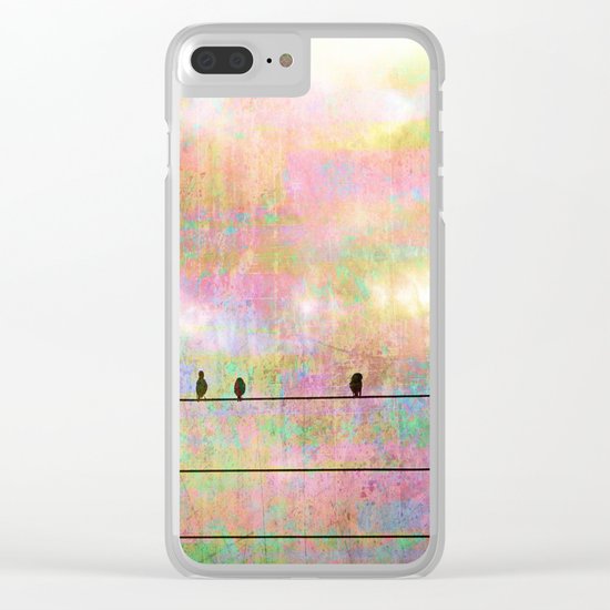 The Quickening, Abstract Sky and Birds Clear iPhone Case