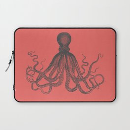 Octopus in Coral  Laptop Sleeve