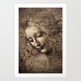 Leonardo da Vinci Sketch Art Print
