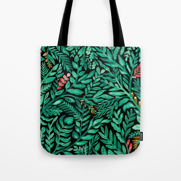 Dark Hedgerow Tote Bag by Samantha Dolan | Society6
