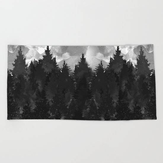 Winter Darkness Beach Towel