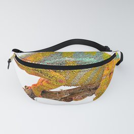 Yellow and Green, Panther Chameleon Fanny Pack