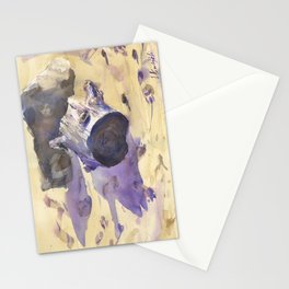 The tree stump on the sand Stationery Cards