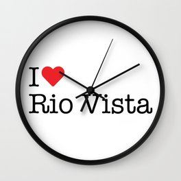 I Heart Rio Vista, TX Wall Clock