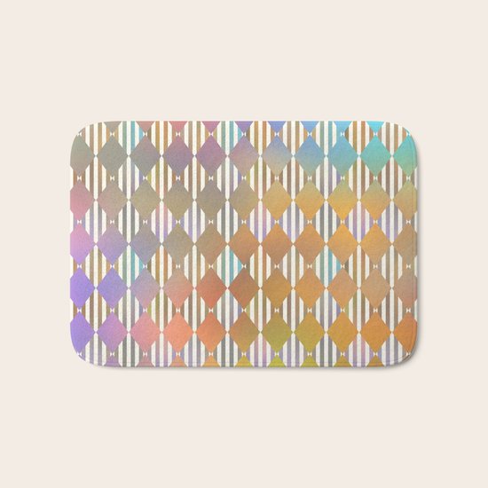 Diamond Pattern Bath Mat