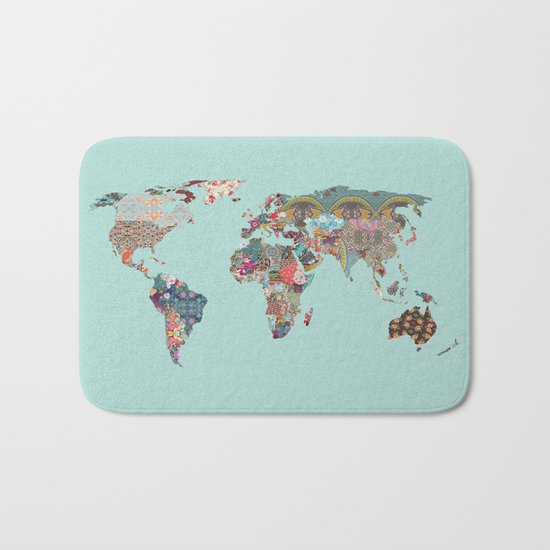 Louis Armstrong Told Us So (teal) Bath Mat
