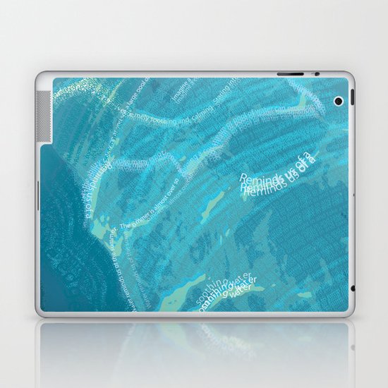 Water Words Laptop & iPad Skin