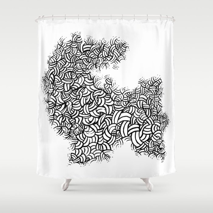 Abstract 65581081 Shower Curtain