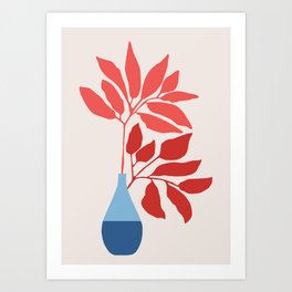 Strawberry Red Ficus / Houseplant Illustration Art Print