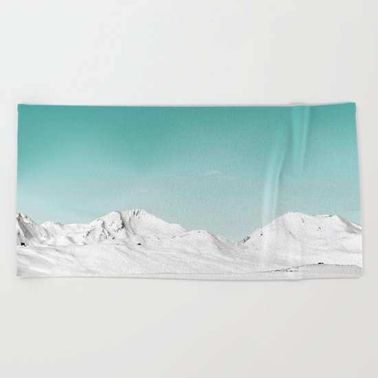 Pastel Mountain Beach Towel