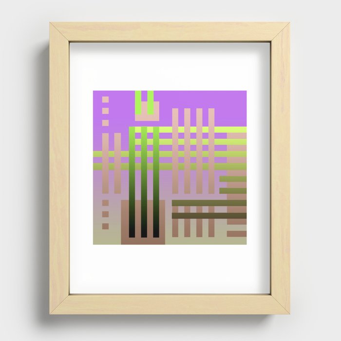 Moroccan Tribal Pink Recessed Framed Print