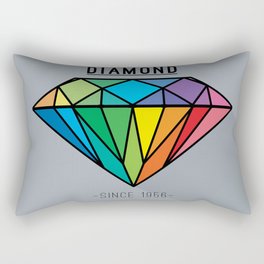 Diamond Shape - MultiGrey Rectangular Pillow