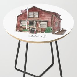 Montauk Brewery Watercolor Side Table