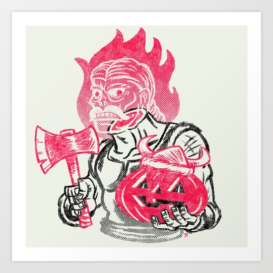 Headless Norseman Art Print