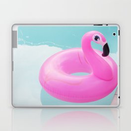 Giving You the Eye - Pink Flamingo Pool Floatie Laptop & iPad Skin