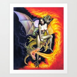 Noble Dragon Art Print