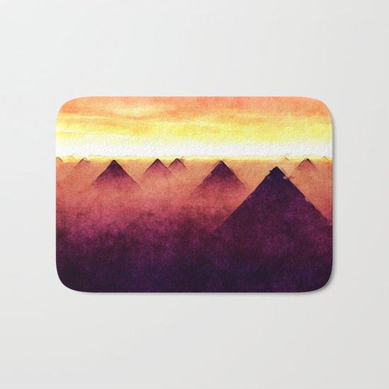 Pyramids At Sunrise Bath Mat